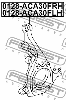 Кулак поворотный левый 0128-ACA30FLH 0128-ACA30FLH FEBEST