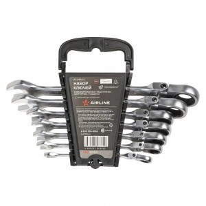 Набор трещоточных шарнирных ключей ( 7 предметов) "AIRLINE" комбинир. ATRFS13 AIRLINE