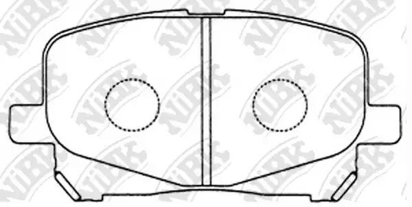 Колодки тормозные TOYOTA Camry (V20) LEXUS передние (4шт.) NIBK PN1448 NIBK