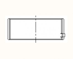 Вкладыши коренные 1й ремонт 0,25 (пара) 78586610 KS MAN, MB 78586610 KOLBENSCHMIDT