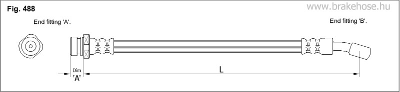 Шланг тормозной FT1033 FT1033 K K