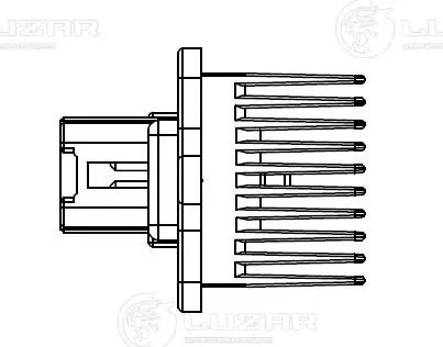 Резистор э/вент. отоп. для а/м Mitsubishi Lancer X (07-)/Outlander XL (06-)  LFR LFR 1104 LUZAR