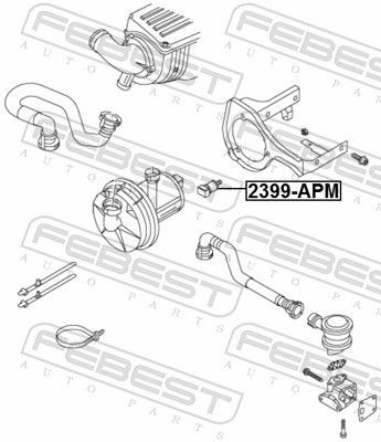 Подушка крепления насоса вторичного воздуха SKODA OCTAVIA (1U/1Z) 2399-APM 2399-APM FEBEST