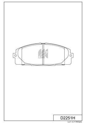 Колодки тормозные дисковые (с антискрипной пластиной)  NISSAN NV400 Bus (X62, X6 D2251H MK KASHIYAMA
