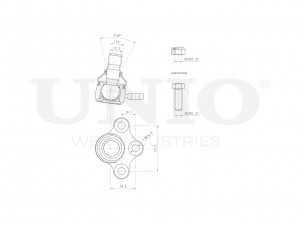 Опора шаровая передняя нижняя SSP-20093 UNIO