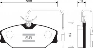 Колодки тормозные дисковые Renault R25 2.4-2.8/Laguna 1.8/2.0/2.2D 84-98 SP1483 SP1483 SANGSIN