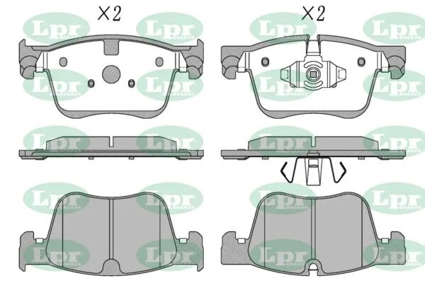 Колодки тормозные PEUGEOT 3008/5008 16- передние 05P2025 05P2025 LPR