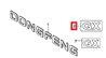 Эмблема DONGFENG вспомогательный знак (серия, модификация) OE 5000615-C6203 DONGFENG
