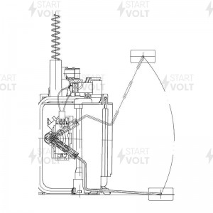 Модуль топливного насоса для а м Mercedes-Benz C W203 (00-) CLK (02-) 1.8i-3.2i  SFM 1513 START VOLT