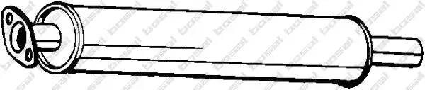 Глушитель FORD C-Max (07-10),Focus (04-11) средняя часть BOSAL 154-399 BOSAL