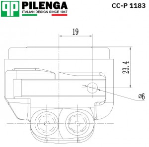 Цилиндр переднего суппорта левый внутренний ВАЗ 2101-2107 CC-P1183 CCP1183 PILENGA