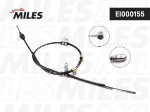 Трос стояночного тормоза правый HYUNDAI MATRIX 01- EI000155 EI000155 MILES