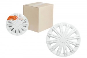 Колпаки колесные декоративные R13 белый "AIRLINE" Скай (2 шт.) AWCC-13-12 AIRLINE