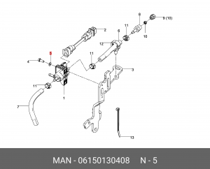 Шайба 5X10X1-200HV-MAN183-B1 06150130408 MAN