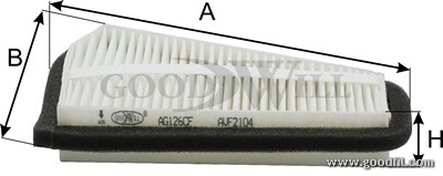 Фильтр салона AG126CF AG 126 CF GOODWILL