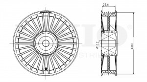 Ролик направляющий приводного ремня TNS-10136 UNIO