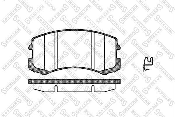 колодки дисковые п.\ Mitsubishi Lancer 1.3-2.0 03 976001SX 976-001-SX STELLOX