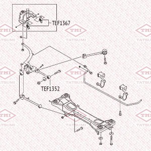 сайлентблок рычага зад.!\ Chevrolet Epica 2.0 06> TEF1367 TATSUMI