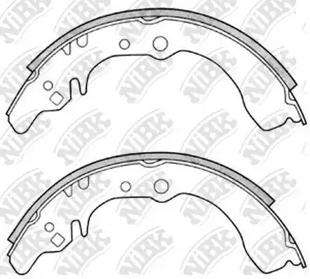 Колодки тормозные CITROEN C3 (02-) задние (4шт.) NIBK FN0035 NIBK