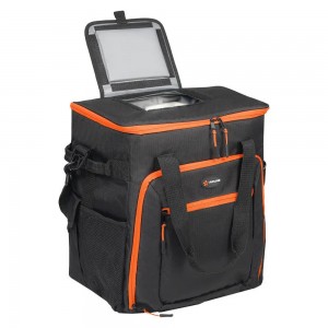 Сумка изотермическая 48л 34х48х10см черно-оранжевая на колесах AIRLINE ADCB013 AIRLINE