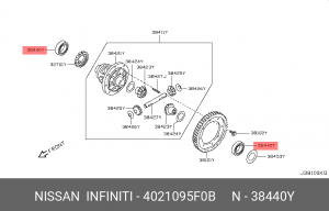 Подшипник 40210-95F0B 40210-95F0B NISSAN