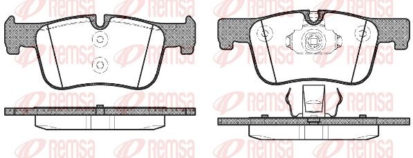 1478 00 колодки дисковые передние!\ BMW 1 F20 1.6i/1.8i/2.0D 11> 1478.00 REMSA