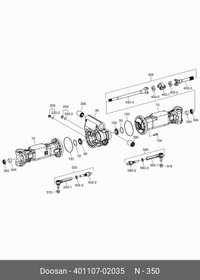 401107-02035 Сальник 56X75X22.5 K9007270 401107-02035 DOOSAN