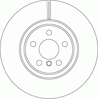 Диск тормозной BMW X1 (F48) (14-) передний (1шт.) TRW DF6749S TRW