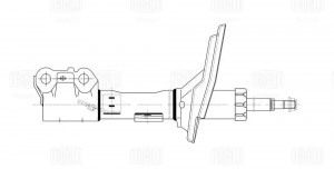Амортизатор Lexus RX (03-) (стойка) пер. лев. (AG 19183) AG19183 TRIALLI