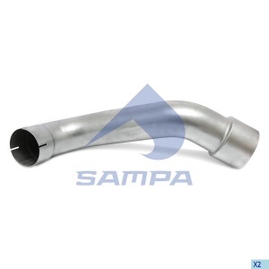 Труба глушителя промежуточная MERCEDES Axor SAMPA 0102284 SAMPA