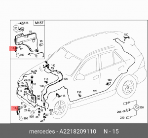 датчик уровня жидкости бачка омывателя!\MB A2218209110 MERCEDES BENZ