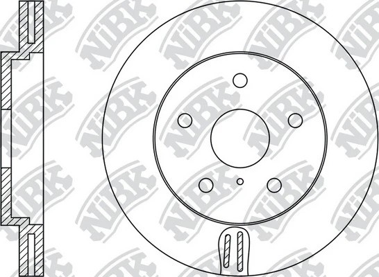 Диск тормозной передний NISSAN MURANO 3.5 05/INFINITI FX35/FX45 05 RN1423 RN1423 NIBK