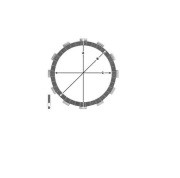 Комплект накладок сцепления MCC138-8 MCC1388 TRW LUCAS