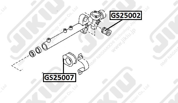 сайлентблок рулевой рейки!\ Mazda CX-7 ER 06-12 GS25002 JIKIU