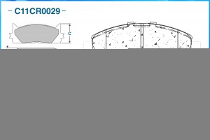 ЗАМЕНА НА C11CR0120 ТОРМОЗНЫЕ КОЛОДКИ ПЕРЕДНИЕ C11CR0029 C11CR0029 CWORKS