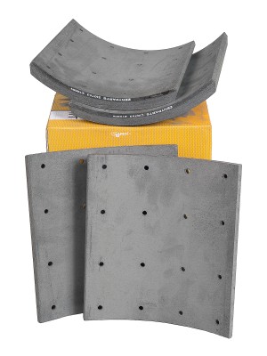 накладки торм. с ЗАКЛЕПК. 1 рем! 19933 (413x254)(6.35x19.5 64) Scania 93/113/143 Z10743 ZENTPARTS