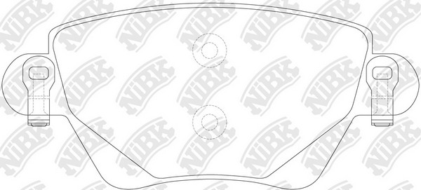 Колодки тормозные FORD Mondeo (00-07) JAGUAR X-Type RENAULT Kangoo (01-09) задни PN0194 NIBK