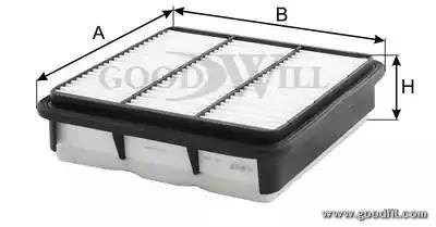 Фильтр воздушный AG268 AG 268 GOODWILL