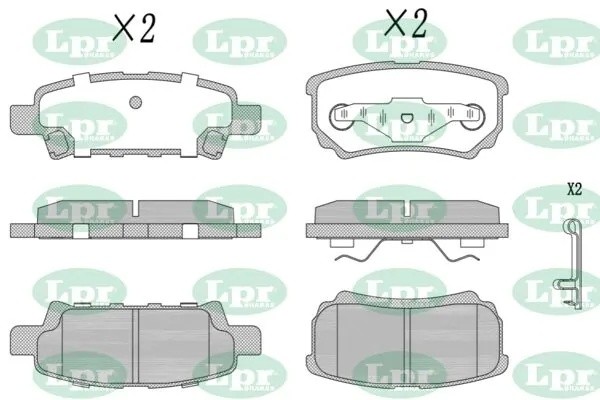 Комплект тормозных колодок 05P1373 05P1373 LPR