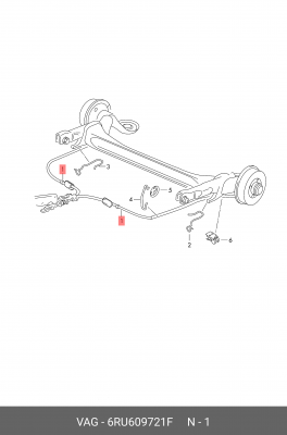 SKODA RAPID (2013>) 6RU 609 721 F VAG