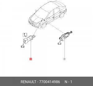 Выключатель RENAULT Logan,Kangoo стоп-сигнала OE 7700414986 RENAULT