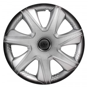 Колпаки колесные 16 Джой +, серебристо-черный, карбон, компл. 2 шт. (AWCC-16-37) AWCC-16-37 AIRLINE