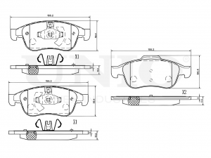 Колодки тормозные диск. передние BRP-20392 UNIO