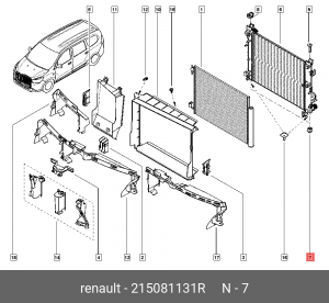 DUSTER (2012>) 215081131R RENAULT