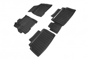 Коврик салона EXEED LX (19-) полиуретан черный (4 предм.) SEINTEX 97855 SEINTEX