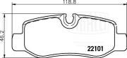 Колодки торм. Mercedes V (W447) (14-) диск. зад. (PF 0814) PF0814 TRIALLI