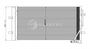 Конденсер с ресив. Audi Q3 LRAC1880 LRAC1880 LUZAR