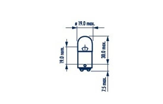 Лампа 24V R5W BA15d NARVA 171823000 NARVA