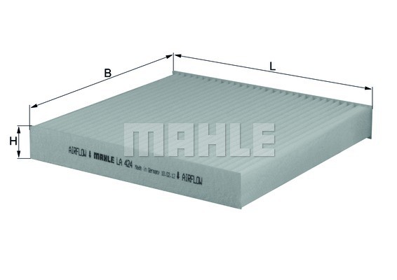 CHEVROLET/MITSUBISHI/NISSAN/CITROEN НЕ УГОЛЬНЫЙ LA424 MAHLE KNECHT