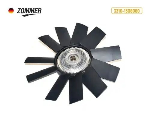 Вентилятор охлаждения дв. Cummins ISF 3.8L в сб. (с вискомуфтой) 33101308060 ZOMMER